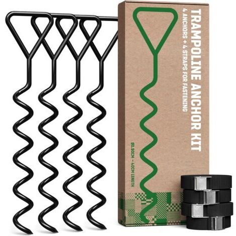 Pair - Kit de boulons d'ancrage filetés - 40 cm - Chevilles pour une fixation au sol sûre et unique (1/5)