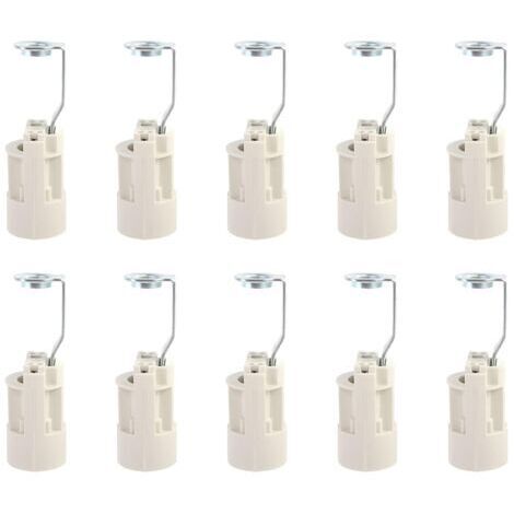 Pair - Base d'ampoule E14 Convertisseur de douilles de lampe E14 réglables Douilles E14 Douille à baïonnette Support de lampe à bougie pour ampoule LED 10 pièces (1/5)