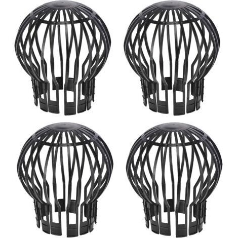 Pair - Lot de 4 crapaudines pour gouttière d’environ 13,2 x 14,5 cm (diamètre x hauteur) (1/2)