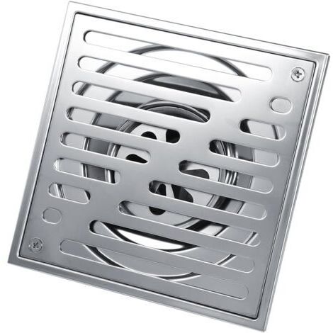 Pair - Drain de sol carré en acier inoxydable anti-odeur pour salle de bain, drain de douche de gros calibre (1/5)