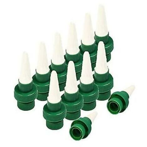 Pair - Arrosage automatique pour plantes en céramique avec pics d'arrosage automatique pour fleurs et goutte-à-goutte, système d'arrosage pour intérieur et extérieur Lot de 12 (1/5)
