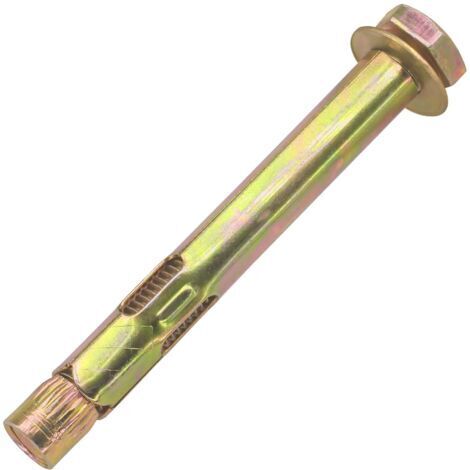 Pair - 10 boulons d'expansion hexagonaux pour fixation sur murs en béton et maçonnerie (M10 x 100 mm) (1/3)