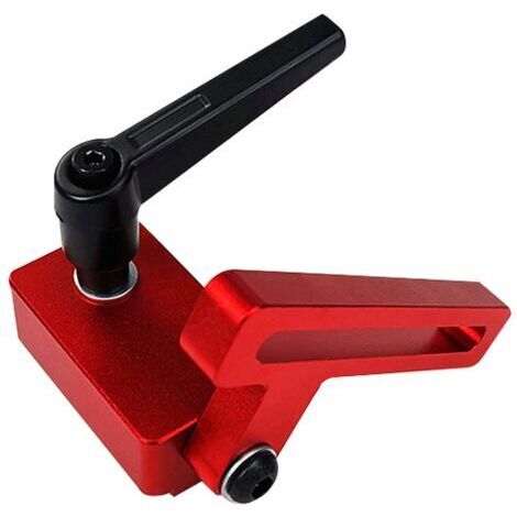 Pair - Pour rail en T de type 30, support de rail pour le travail du bois, outil d'arrêt de rail en biseau pour bricolage, butée de rail en biseau à fente en T, outils de travail du bois, butée de rai (1/5)
