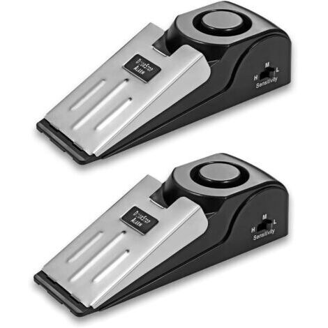 Pair - Alarme antivol portable, idéale pour la maison, l'appartement, l'hôtel et les voyages. (2 unité) (1/5)