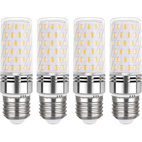 Pair - Ampoule E27 Mais LED 16W Blanc Chaud 3000K, 1450LM, 360° Lumière, Équivalent Halogène E27 100 Watt, AC 230V, Non-dimmable, Lampe LED E27 Mais Chaud pour Plafonnier, lot de 4 (1/4)