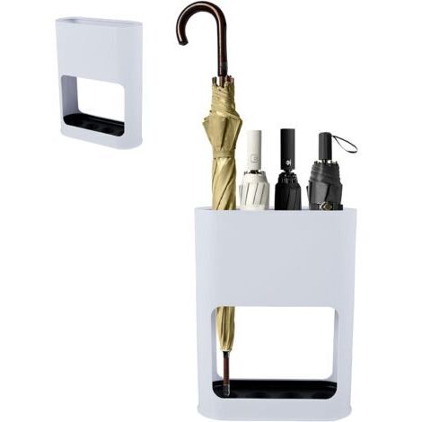 Pair - Porte-parapluie design en ABS durable – Bac de récupération amovible – Dimensions 22 x 9 x 28 cm – Capacité jusqu'à 4 parapluies (1/5)