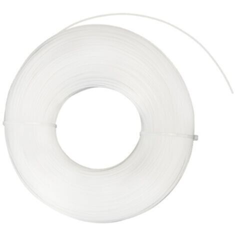 Pair - Corde Ronde Blanche en Nylon pour Tondeuse 1.6mm x 175m - Fil de Coupe Durable pour Têtes de Tonte - Idéal pour le Jardinage et l'Entretien des Pelouses - (1/5)