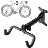 Pair Support mural pour vélo pliable, avec angle et distance réglables, compatible avec vélos de route, VTT et vélos hybrides, jusqu'à 23 kg.