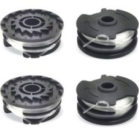 Pair Lot de 4 bobines de rechange LIDL Parkside, fil nylon de rechange pour débroussailleuse LIDL Parkside, débroussailleuse PRTA 20-Li A1, B2, C3, PRT 550 A1, A3, PRT 300 A1-2 x 10 m 1,65 mm