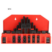 Pair - Kit de pinces à fente en T, plaque de presse combinée durcie pour fraiseuse de tour M14, 58 pièces