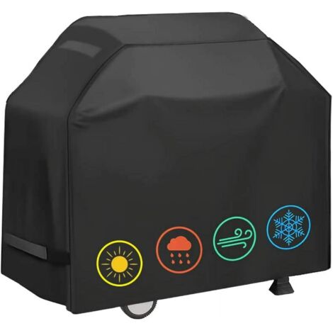 Housse de barbecue robuste, Étanche, Protection d’extérieur Noir, 73 pouces (1/5)