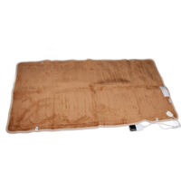 Flannel Electric Blanket 60s Fast Heating Free Adjustment Intelligent Timing Soft Electric Blanket for Home Office Brown EU Plug 220V