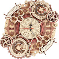 3D Wooden Puzzle Wall Clock Model Building Kit, Wood Craft Kits for Adults, DIY Clock Kit