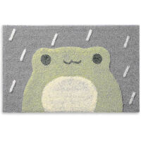 Bath Mat, Stylish Cartoon Flocked Bathroom Mat, Durable Indoor Small Bath Mat, Water Absorbent And Non-Slip