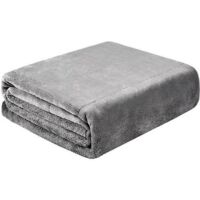 Heated Blanket, Soft Electric USB Blanket, Machine Washable, 5V Wireless Heating Blanket for Outdoor Camping Gray