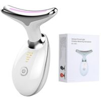 Beauty Device for Neck and Face LED Photon Therapy Skin Tightening Reduce Double Chin Anti-Wrinkle Lifting Massager