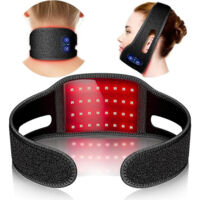 Rechargeable Red Light Therapy for Neck - Portable Red Light Therapy Belt for Face and Neck Chin - Red Light Therapy
