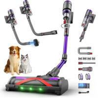 Akkusauger kabellos 600W - 58KPa Saugkraft - 75 Min. Laufzeit - 1,6L - Tierpflege-Set & Tierhaar-Trimmer