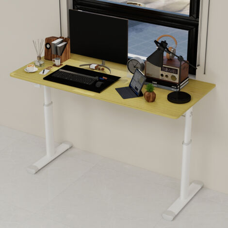 Höhenverstellbarer Schreibtisch 120×60×90 cm, Kinder & Erwachsene, multifunktional, kompakt, Home/Office (1/5)