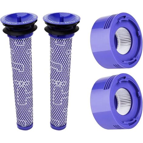 Hechuang 4-teiliges Filterset (2 Vorfilter DY-96566101 + 2 Nachfilter DY-96747801) für Dyson V7 / V8 Akku-Staubsauger (1/4)