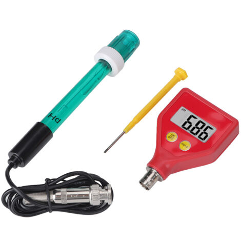 E-201 Tragbares, kompaktes digitales pH-Meter mit hoher Genauigkeit von ±0,01, HOLD-Funktion, Messbereich 0,00–14,00 pH für Wasserqualitätsprüfungen (1/5)