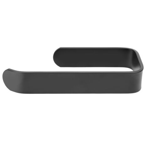 Wandmontierter Toilettenpapierhalter aus Aluminium mit Halterung – Edelstahl AISI 304, 5 kg Tragkraft, bohrfreie Montage, kippsichere Ablage, Anthrazitgrau