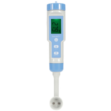IP67 Präzisions-Digital-Lebensmittel-Salzgehaltsmessgerät, 21 cm, blau-weiß mit LED-Anzeige, für Aquakultur, Suppen und Flüssigkeiten (1/5)