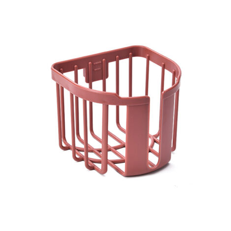 Wandmontierter Toilettenpapierhalter – Aufbewahrung und Halterung fürs Badezimmer [ABS, 11 x 14 x 13,5 cm, Rot, Bohrfreie Montage, mit Abfluss, für 1 Rolle] (1/4)