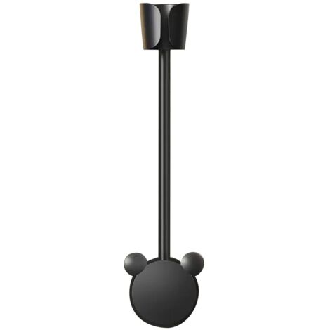 Selbstklebende Wandhalterung für Haartrockner – Universelle 360°-Drehhalterung, Wandmontage ohne Bohren – Schwarz – 450 g – Freihändiges Design fürs Badezimmer (1/5)