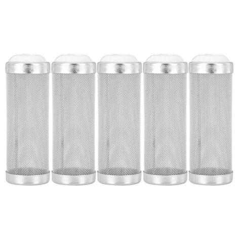 16-mm-Edelstahl-Filterkorb für Aquarien – Schutz für Garnelen und Jungfische – 5er-Pack