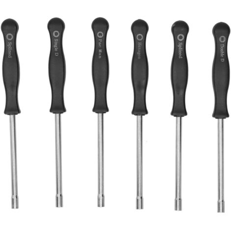 Vergaser-Einstellwerkzeug-Set (6-teilig) – Spezialschraubendreher-Set für präzise Einstellungen – Ergonomischer Griff aus Kunststoff und Stahl – Verschiedene Formen: D, Sechskant, 21-Zahn, 7-Zahn, Sch (1/5)