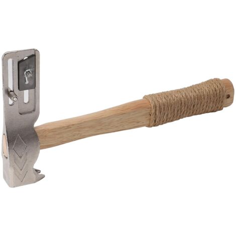 Professioneller Mehrzweck-Magnethammer mit ergonomischem Griff und Demontageklinge, Magnetkopf für Nägel, für Dachdecker- und Bauarbeiten – Material: Eisen, Abmessungen: 330 mm, Gewicht: 822 g