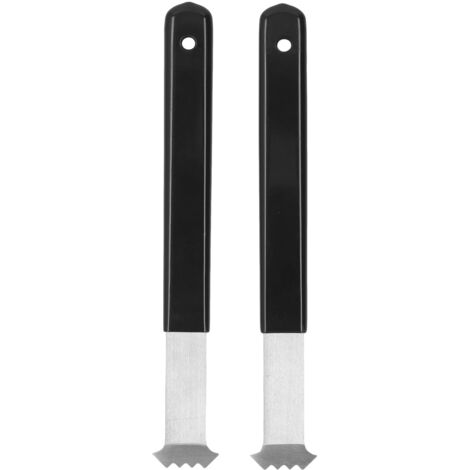 [Werkzeug zum Entfernen von Pflastersteinen] Doppelgelenkiges, verzinktes Stahlwerkzeug mit rutschfestem Griff, 2er-Set (226 mm)