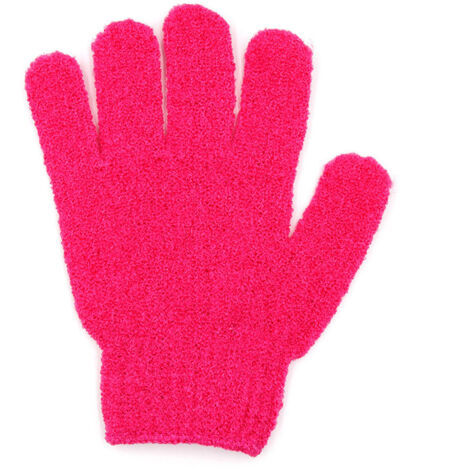 Körperpeeling-Handschuh, 5-Finger-Peelinghandschuh, Polyester, Tiefenreinigung, Größe L, waschbar (1/5)