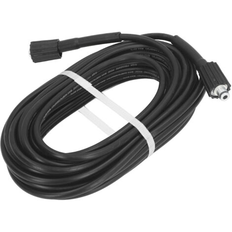 15 m langer Hochdruck-Verlängerungsschlauch, M22-14 mm, aus strapazierfähigem Gummi für Hochdruckreiniger (1/5)
