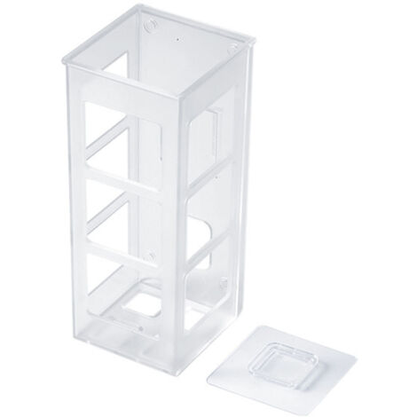 [Wandhalterung für Haarglätter] Transparenter, wandmontierter Organizer für Haarstyling-Geräte von HIPS mit Klebefläche, platzsparende Aufbewahrungslösung fürs Badezimmer, langlebig und wasserdicht, s (1/5)