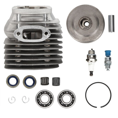 Rollenkupplungssatz für Husqvarna 261 262 262XP, mit Lager, 48-mm-Metallzylinderkopf und 3/8"-7-Zahn-Ritzel
