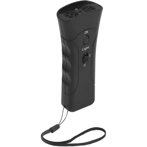 [Hundeerziehungsgerät] Ultraschallgerät mit LED und ergonomischem Griff – Tragbares Hundeabwehrgerät für drinnen und draußen, ABS, 66 g (1/5)
