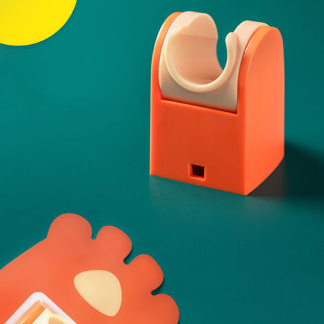 Dekorative Duschwandhalterung in Orange – Feste Basis mit Haken, werkzeuglose Montage, kompatibel mit Aufbewahrungsmöbeln für Zuhause (1/4)