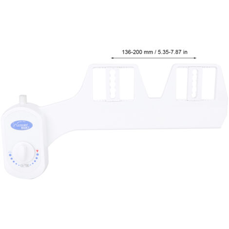 [Aufsteckbares Bidet] + [G1/2 Zoll] + [Doppel-Bidetdusche für Intimhygiene] + [ABS, 136-200 mm]