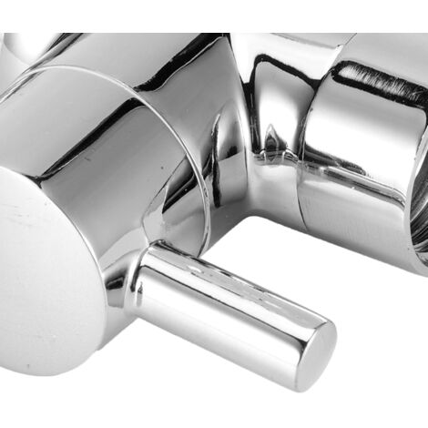 3-Wege-Umstellventil G1/2 für Dusche, poliertes Chrom, Kupfer-Zink-Legierung, Duschsystem-Reparaturset mit Dichtung