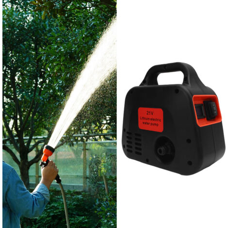 4000mAh Kabellose, wiederaufladbare, tragbare Wasserpumpe mit Sprühdüse für Garten und Gemüsebeet, EU-Stecker (1/5)