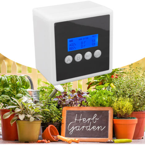 Tropfbewässerungsset mit Zeitschaltuhr, 3-W-Automatiksystem für Garten und Balkon, 10 m, 15 Töpfe, ABS-System zur automatischen Bewässerung von Balkon- und Gartenpflanzen