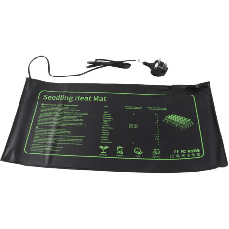 Heizmatte (25 x 53,5 cm) für die Keimung von Saatgut und die Beheizung von Hydrokulturpflanzen, 20-W-Modell aus wasserdichtem PVC (1/2)