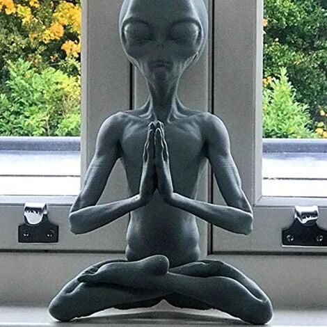 Künstlerische Meditationsstatue für den Garten – Umweltfreundliche Harzskulptur, 15 cm, UV-beständige Oberfläche, für den Innen- und Außenbereich, 200 g (1/5)