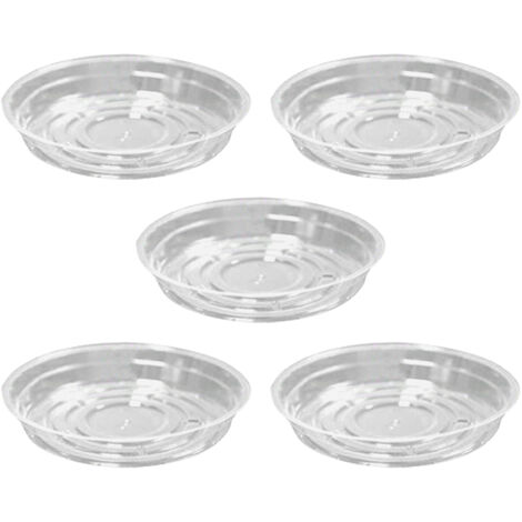 Untersetzer für Blumentöpfe – Recycelbarer PET-Kunststoff – Großes Fassungsvermögen – Größen 15/20/25/30 cm – 5er-Set – Für Balkon und Wohnung