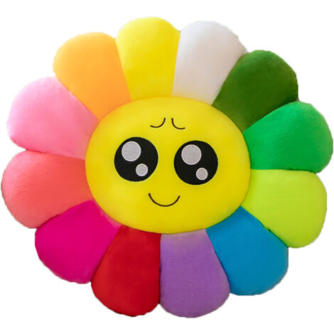 Buntes Sonnenkissen mit Comic-Motiv für Sofa und Büro [Dekoratives Kissen] [Stoff] [38 cm]