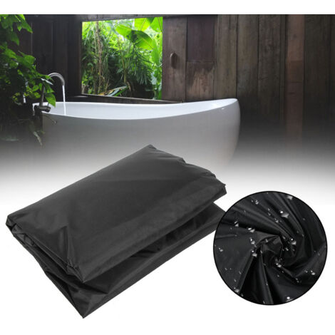 Schutzhülle für Whirlpools, wasserdichte Abdeckung für Badewannen und Jacuzzis, Outdoor-Spa-Abdeckung, Eigenschaften: 190T Polyester-Taft, große Größe 231 x 231 x 30 cm, UV-beständig, mehrfarbig