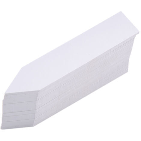[Gartenetiketten] Pflanztopf-Etiketten, 100 Stück, PVC [Langlebig und wiederverwendbar], Weiß/Gelb/Grün/Rosa, 10 x 2 cm (1/5)
