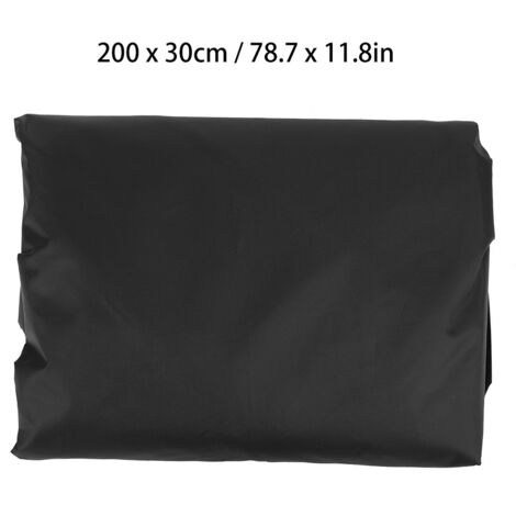 Schutzhülle für Whirlpool und Badewanne im Außenbereich – Wasserdichte und staubdichte Polyesterabdeckung – Schwarz, 200 cm x 30 cm